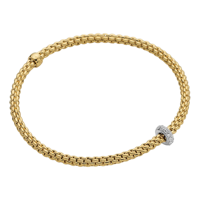 FOPE Prima Diamond Flex’it Bracelet in 18K Yellow and White Gold