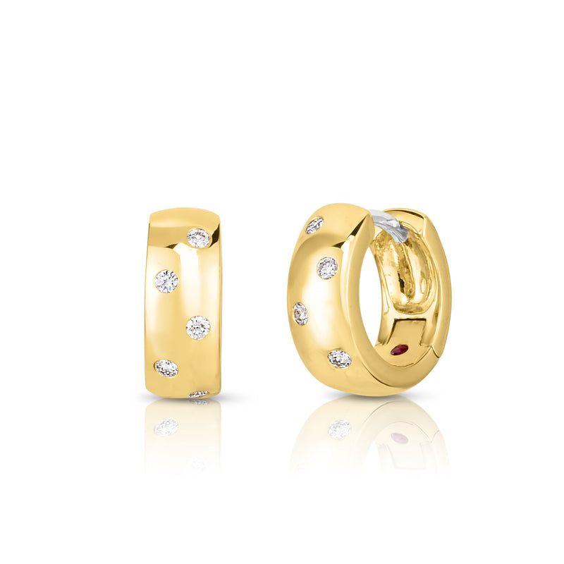 Roberto Coin 18K Yellow Gold Tiny Treasures 0.14 TCW Diamond Wrap Earrings 001812AYERX0