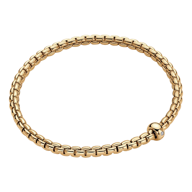 FOPE Eka Diamond Flex’it Bracelet in 18K Yellow Gold