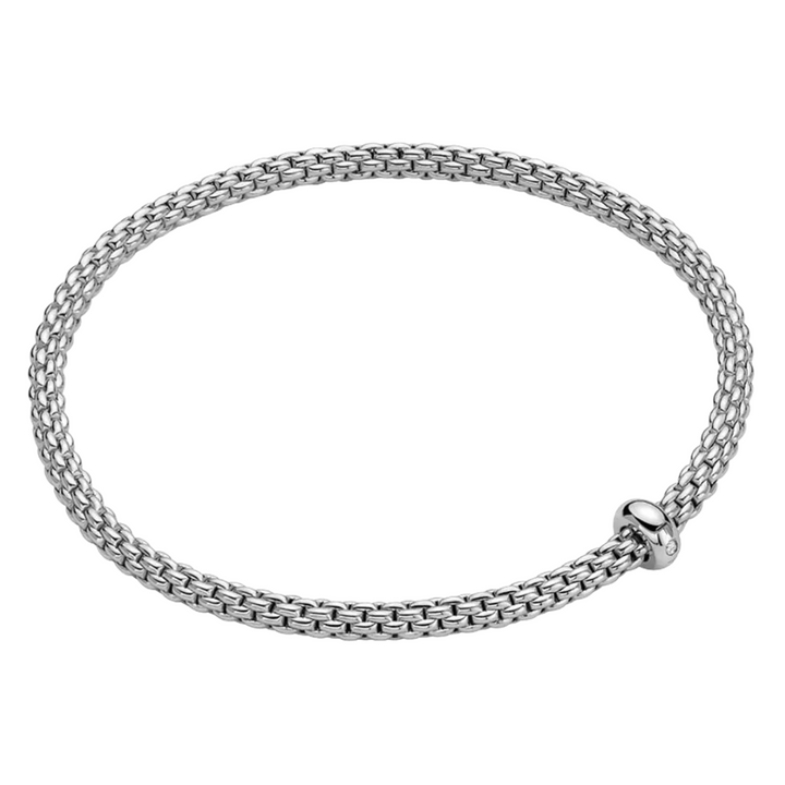FOPE Prima Diamond Flex’it Bracelet in 18K White Gold — product view