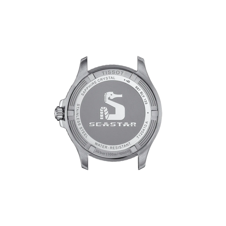 Back view of the watch case Tissot Seastar 1000 40mm, reference T120.410.22.051.00