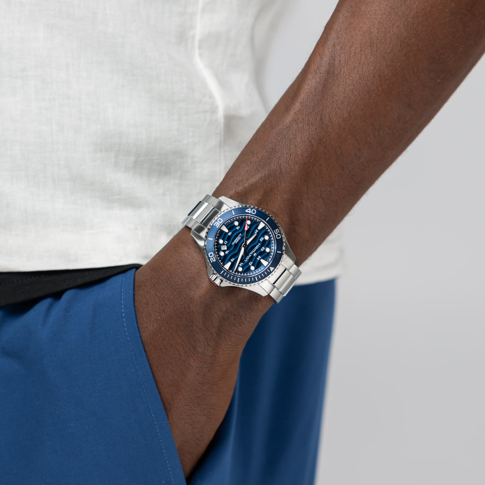 Hamilton Khaki Navy Scuba Auto 40mm H82425140 worn on wrist