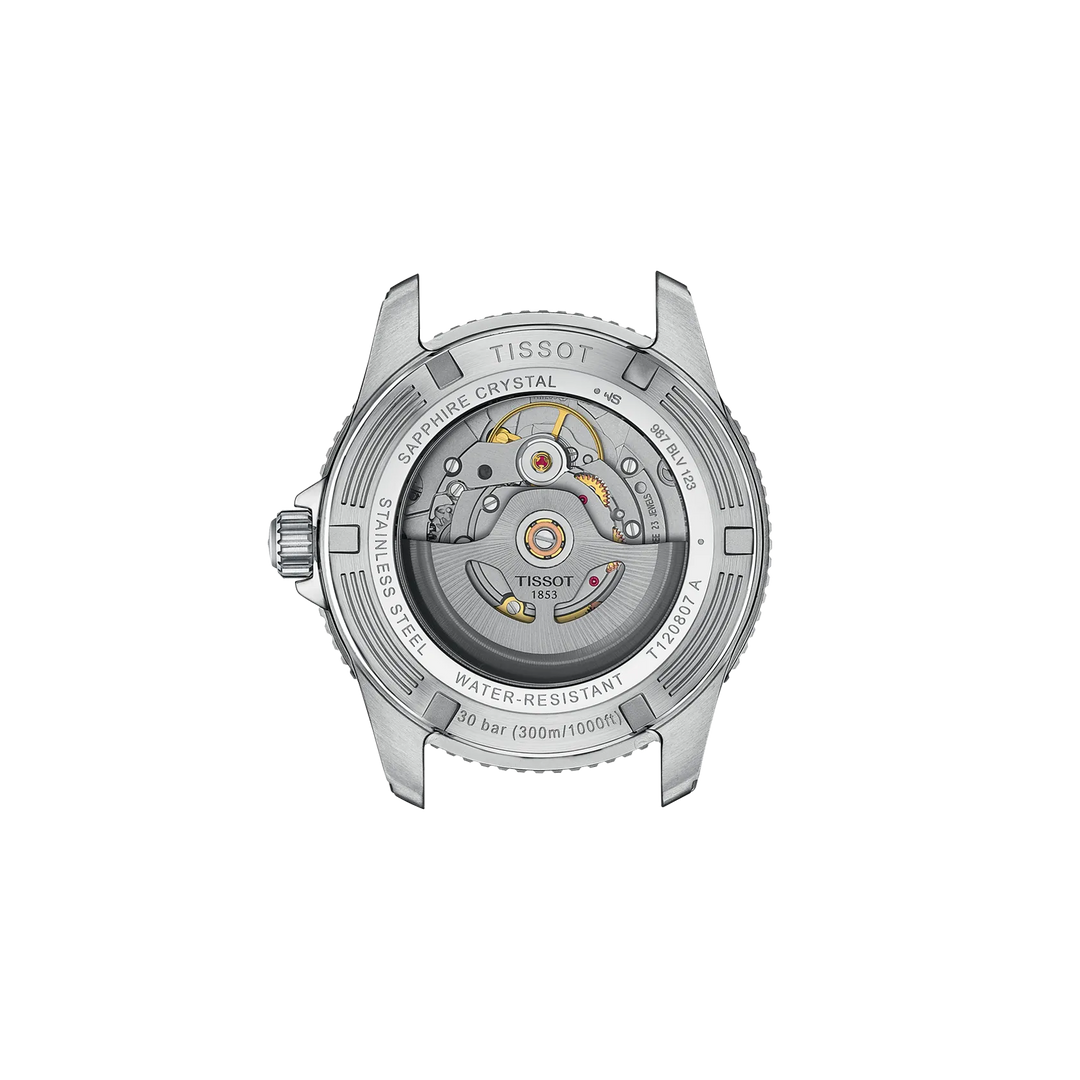 Back view of the watch case Tissot Seastar 1000 40mm, reference T120.807.11.091.00
