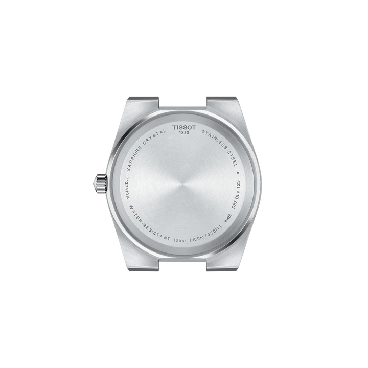 Back view of the watch case Tissot PRX 40mm, reference T137.410.16.041.00