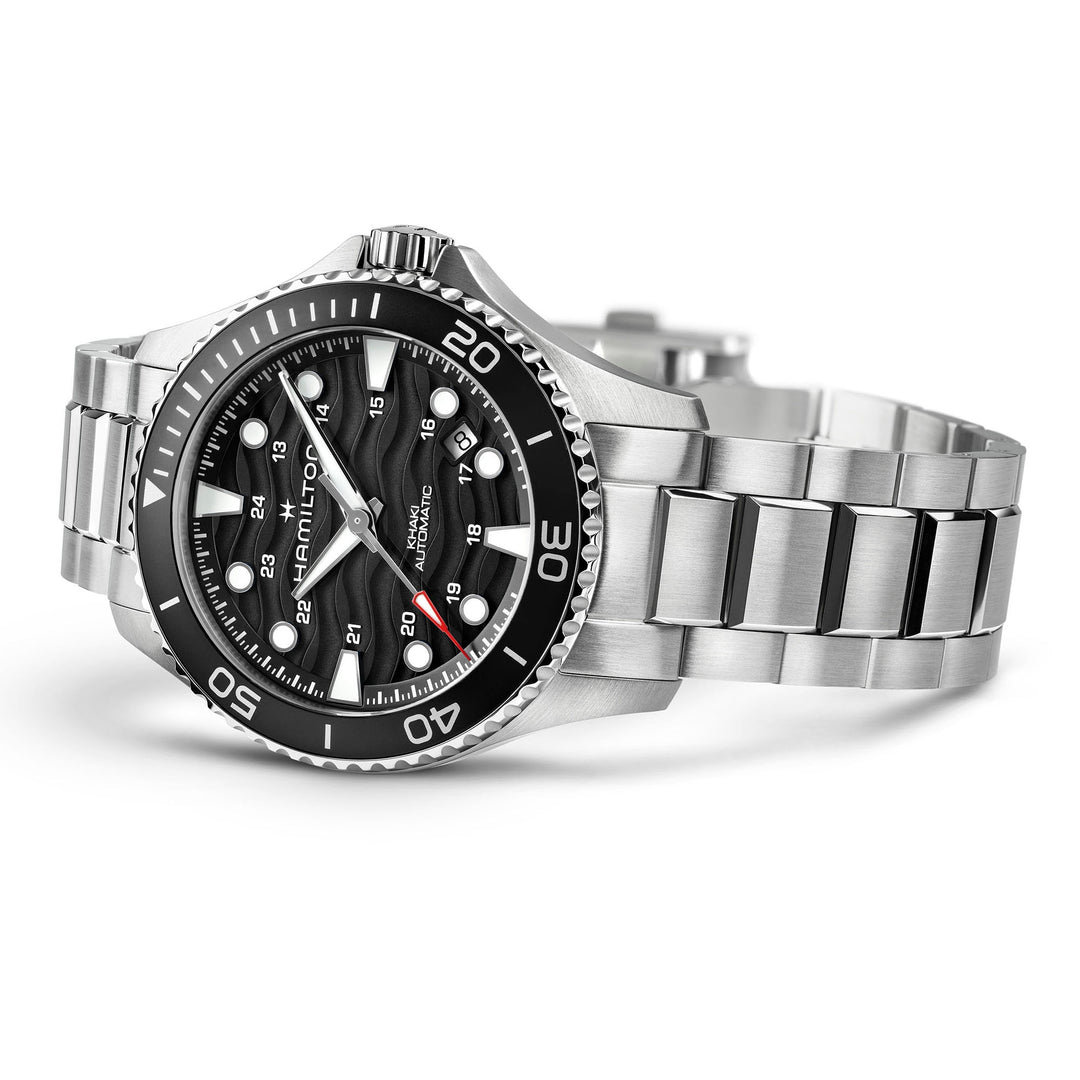 Hamilton Khaki Navy Scuba Auto 40mm H82415130 rolled view