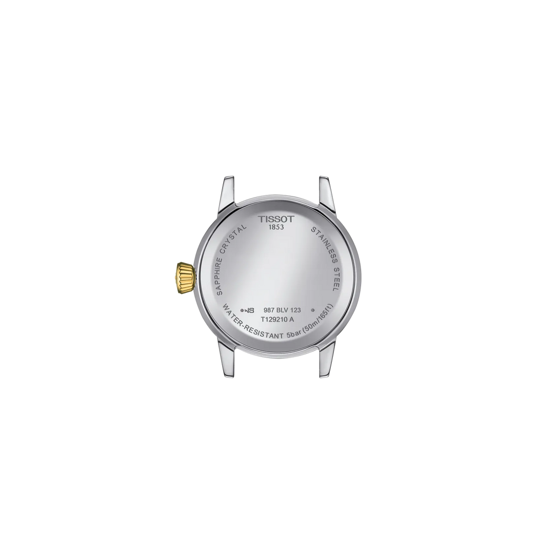 Back view of the watch case Tissot Classic Dream 28mm, reference T129.210.22.263.00