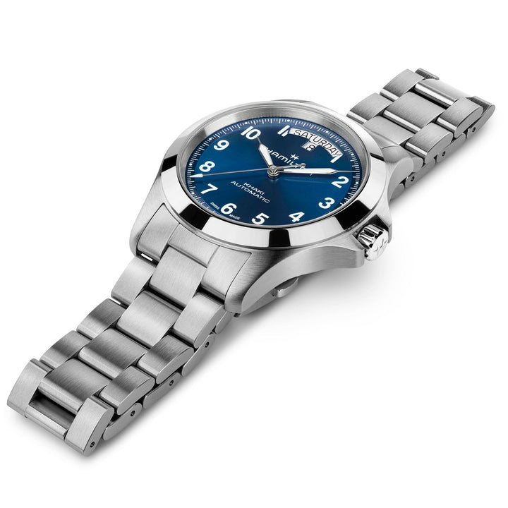 Hamilton Khaki Field King Day-Date 40mm H64475140 laid view