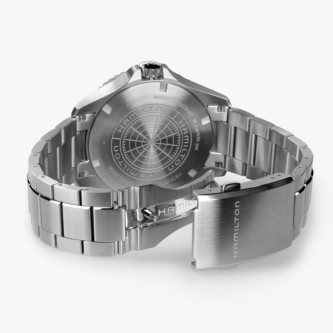 Hamilton Khaki Navy Scuba Auto GMT 43mm H82535140 detail view 5