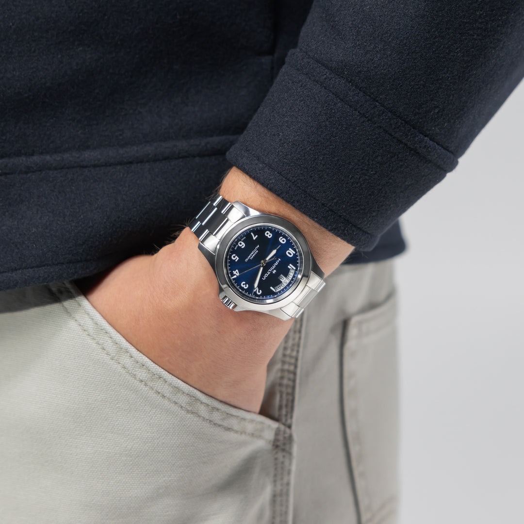 Hamilton Khaki Field King Day-Date 40mm H64475140 worn on wrist
