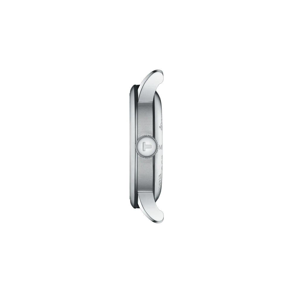 Profile view of the watch case Tissot Le Locle 39.3mm, reference T006.407.11.043.00
