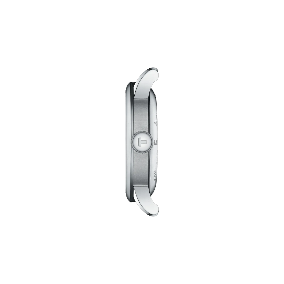 Profile view of the watch case Tissot Le Locle 39.3mm, reference T006.407.11.043.00