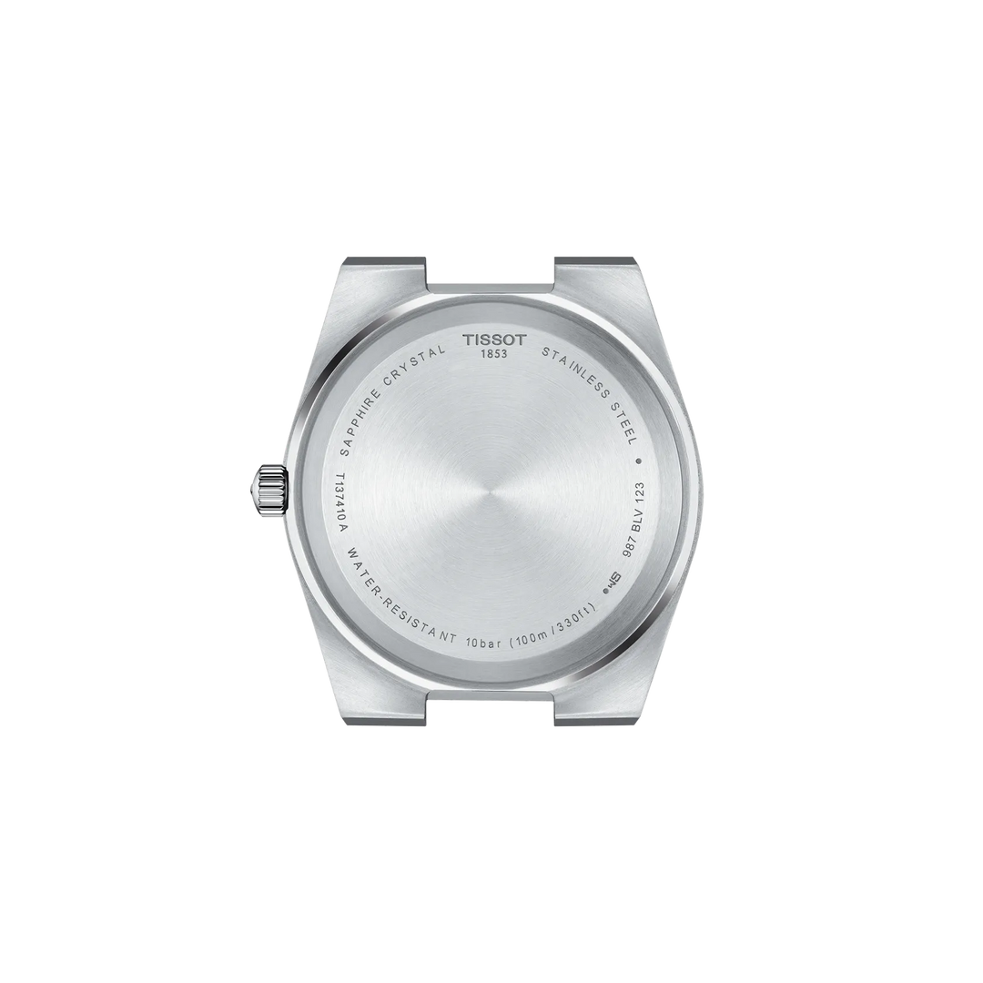 Back view of the watch case Tissot PRX 40mm, reference T137.410.11.091.00
