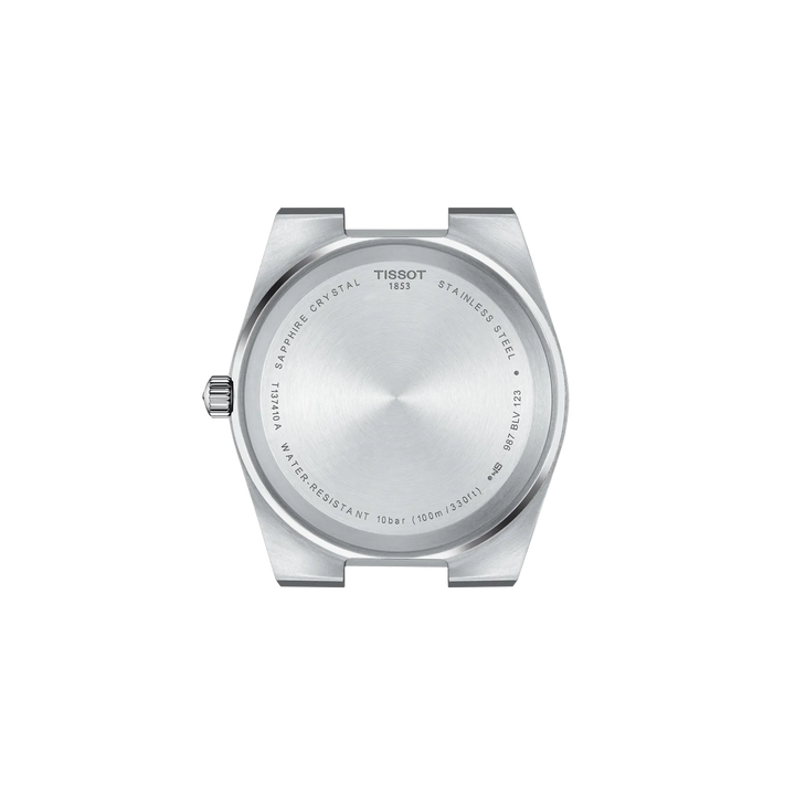 Back view of the watch case Tissot PRX 40mm, reference T137.410.11.091.00