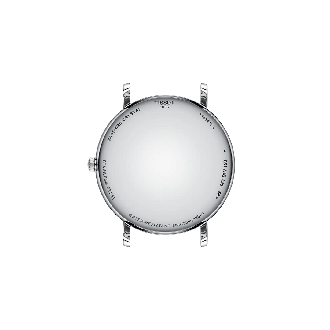 Back view of the watch case Tissot Everytime 40mm, reference T143.410.16.041.00