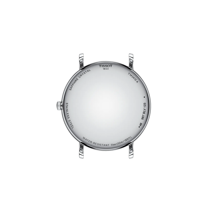 Back view of the watch case Tissot Everytime 40mm, reference T143.410.16.041.00