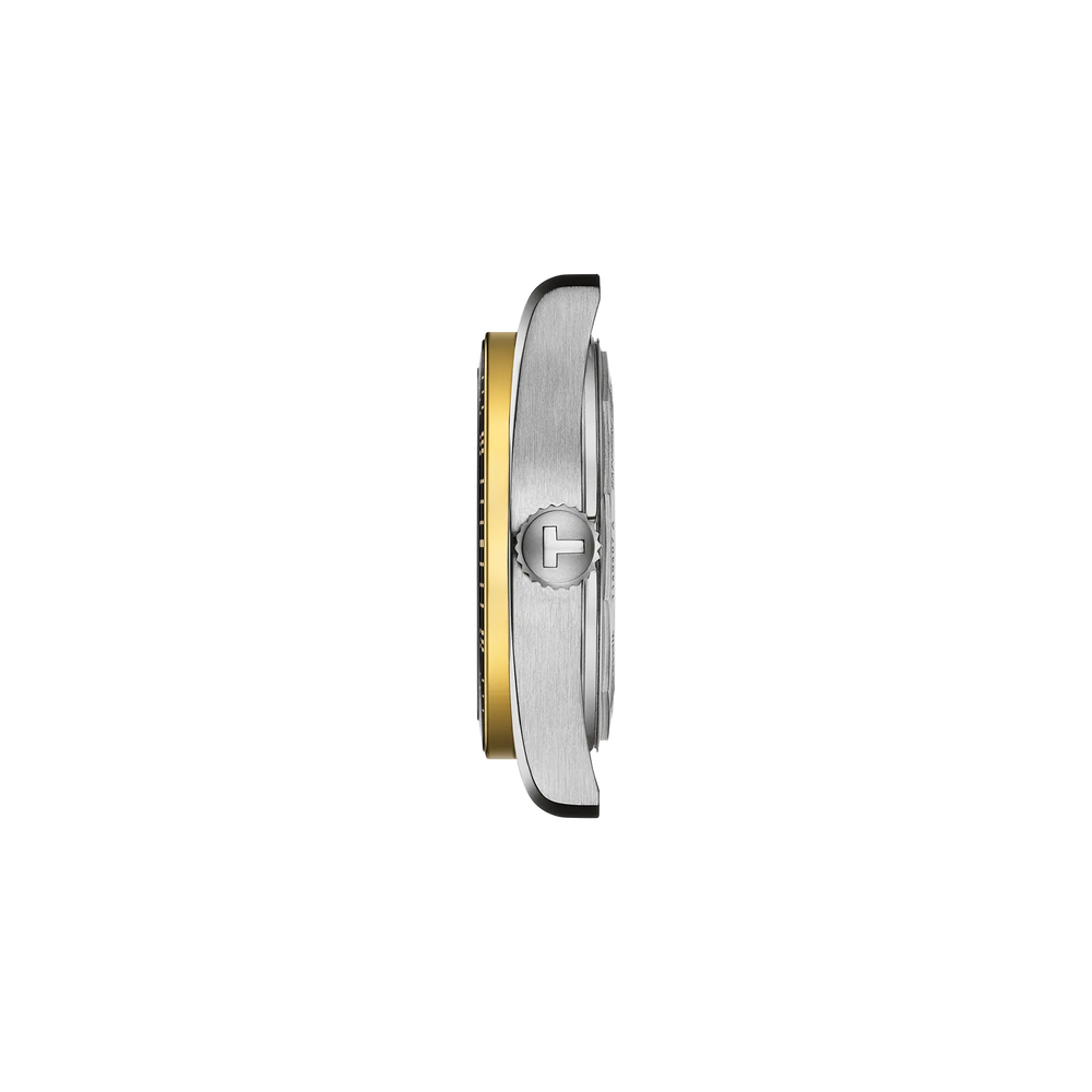 Profile view of the watch case Tissot PR516 38mm, reference T149.407.22.011.00