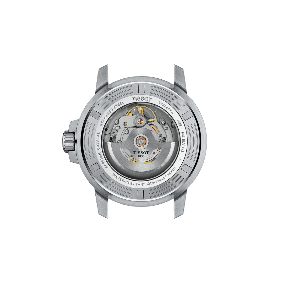 Back view of the watch case Tissot Seastar 1000 43mm, reference T120.407.11.051.00