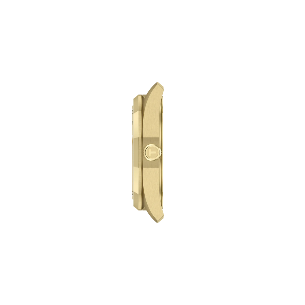 Profile view of the watch case Tissot PRC 100 Solar 34mm, reference T151.822.33.021.00