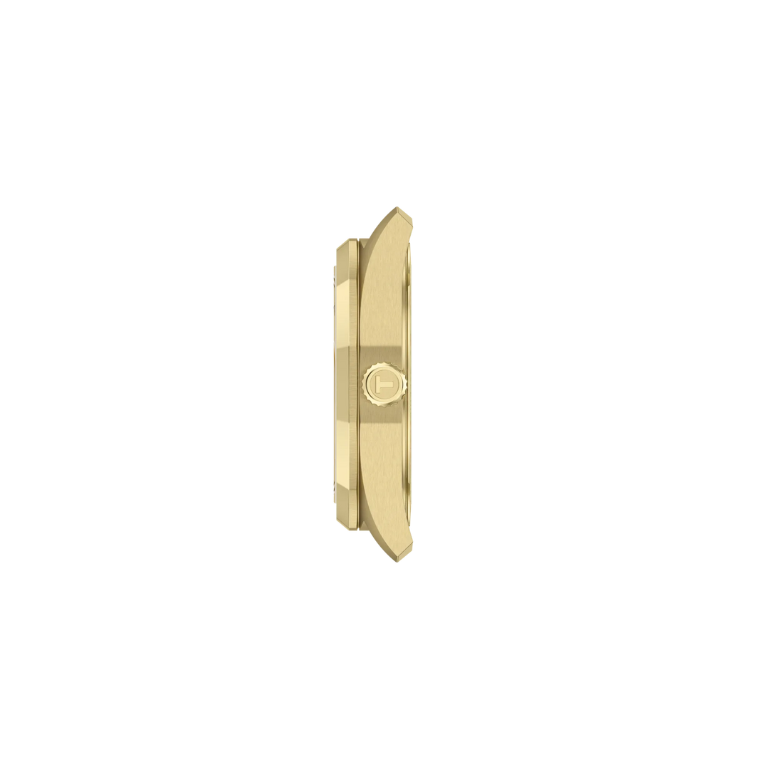 Profile view of the watch case Tissot PRC 100 Solar 34mm, reference T151.822.33.021.00