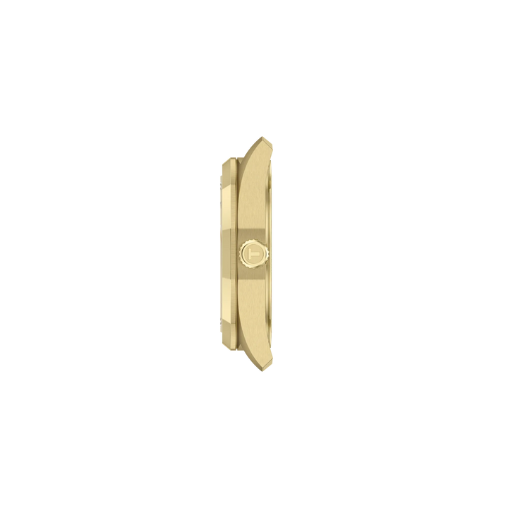 Profile view of the watch case Tissot PRC 100 Solar 34mm, reference T151.822.33.021.00