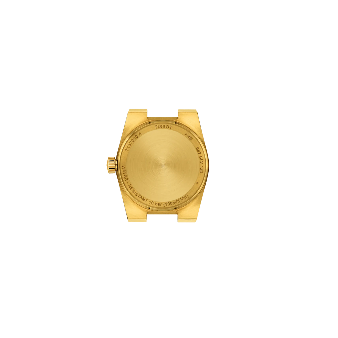 Back view of the watch case Tissot PRX 25mm, reference T137.010.33.021.00