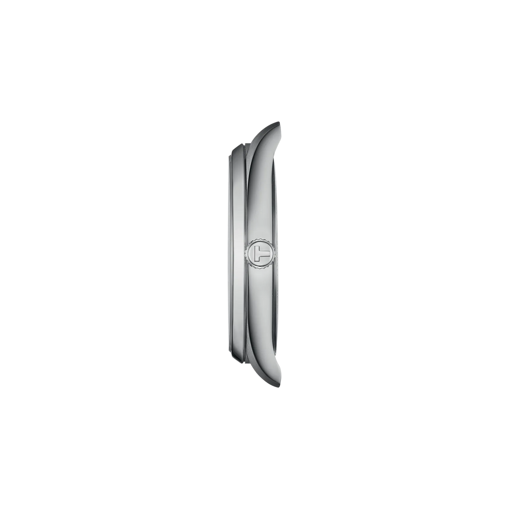 Profile view of the watch case Tissot PR 100 40mm, reference T150.410.11.041.00
