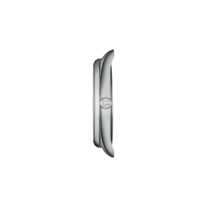 Profile view of the watch case Tissot PR 100 40mm, reference T150.410.11.041.00