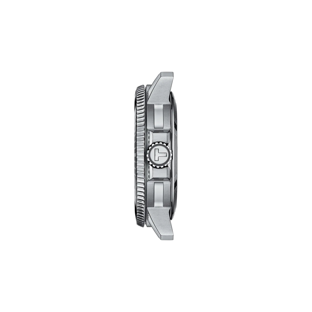 Profile view of the watch case Tissot Seastar 1000 43mm, reference T120.407.17.041.00