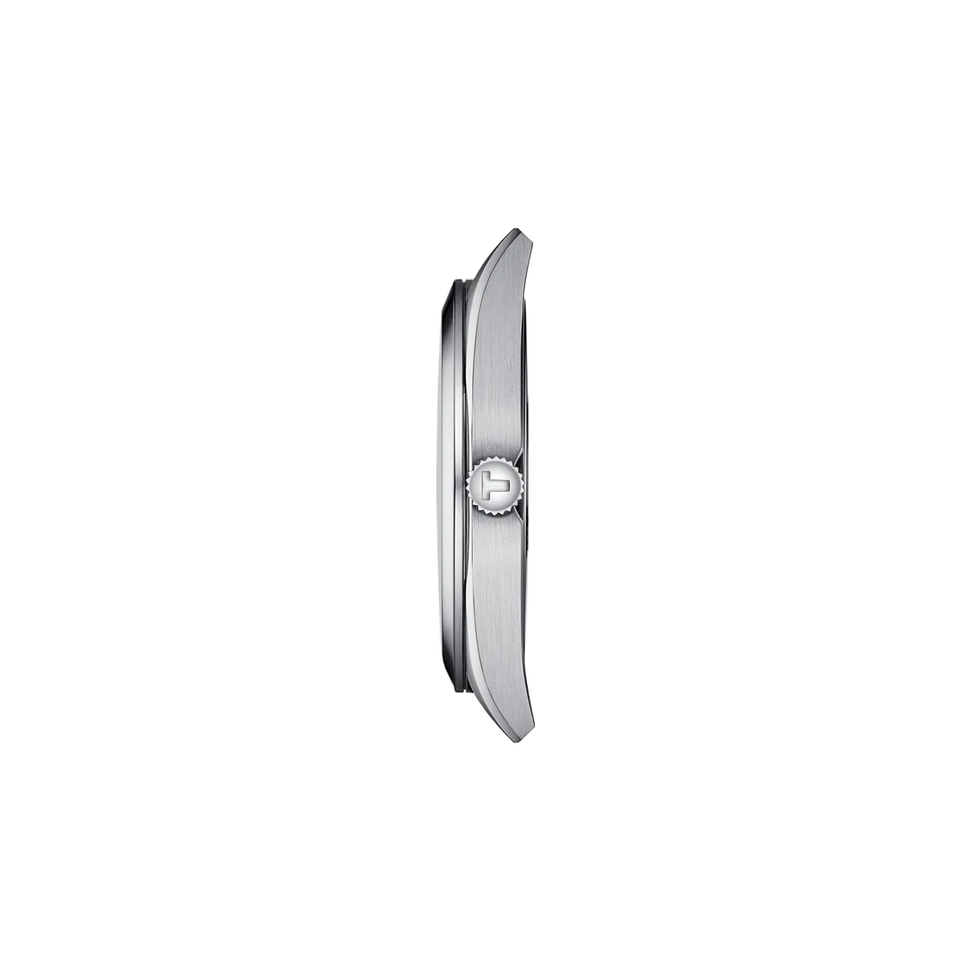 Profile view of the watch case Tissot Gentleman 40mm, reference T127.410.11.051.00