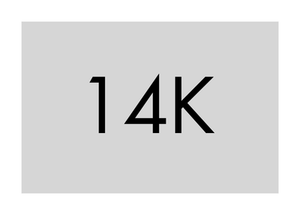 14K White Gold