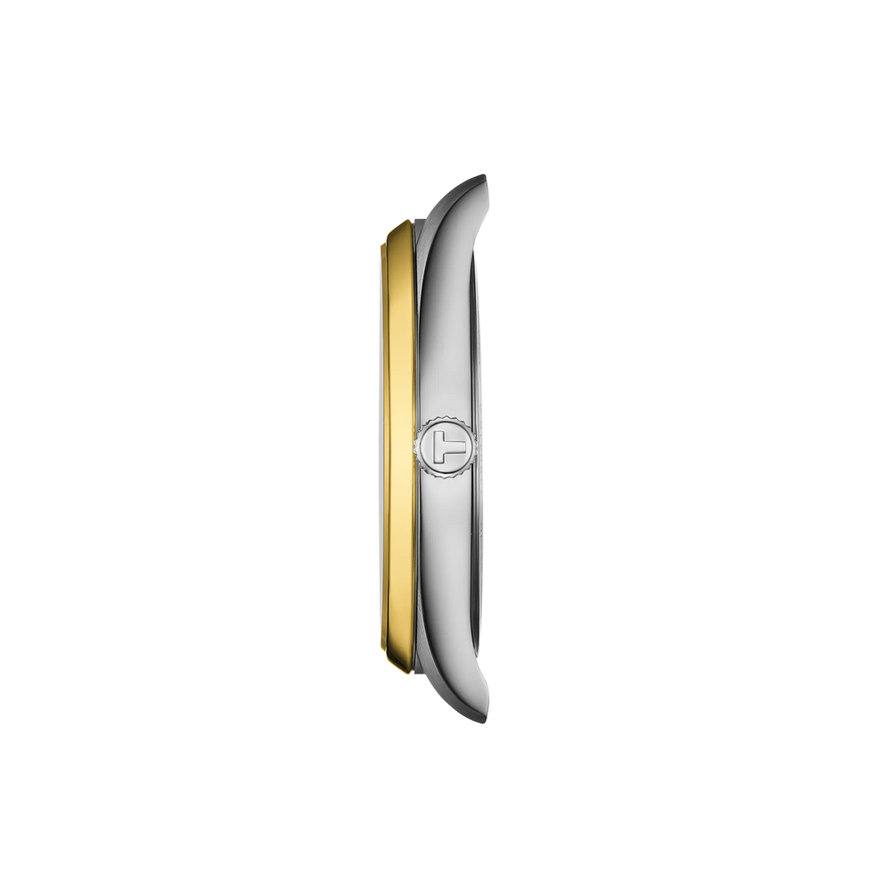 Profile view of the watch case Tissot PR 100 40mm, reference T150.410.22.011.00