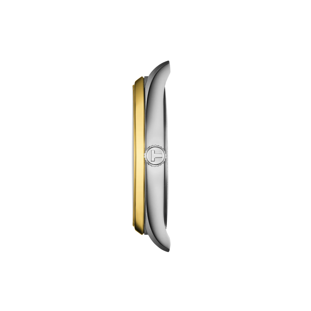 Profile view of the watch case Tissot PR 100 40mm, reference T150.410.22.011.00