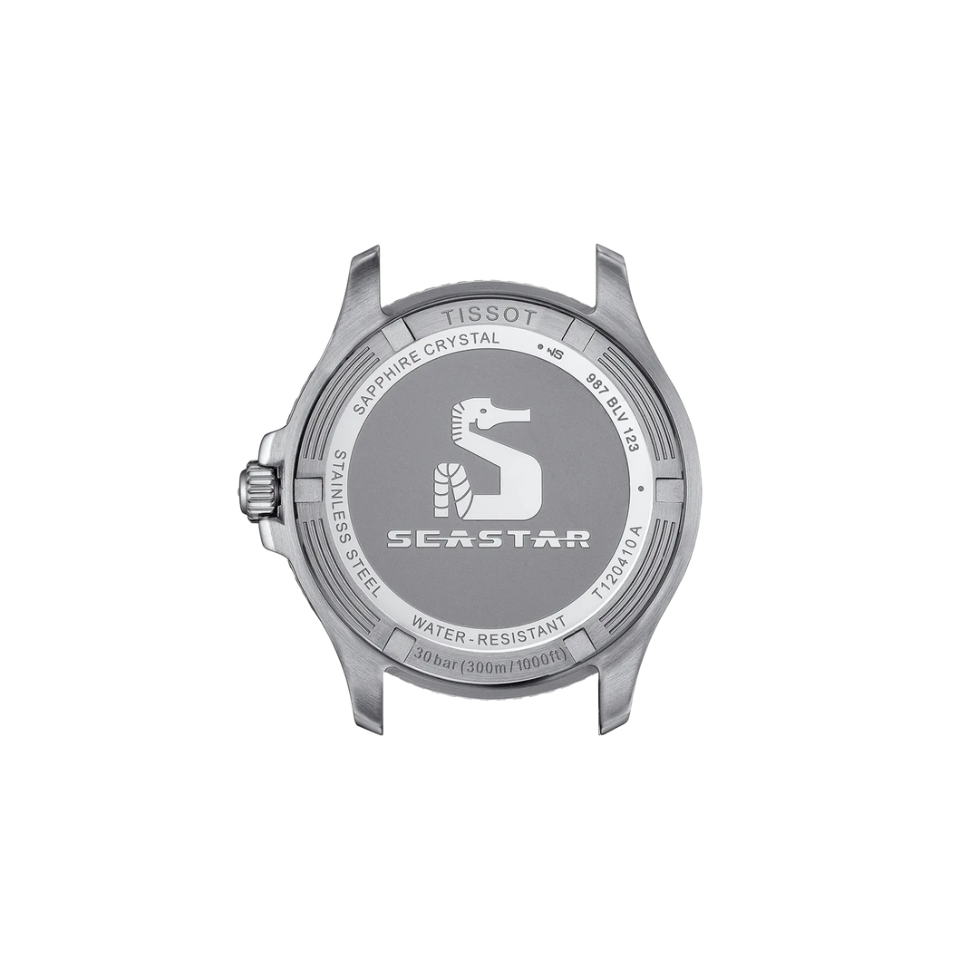 Back view of the watch case Tissot Seastar 1000 40mm, reference T120.410.11.041.00