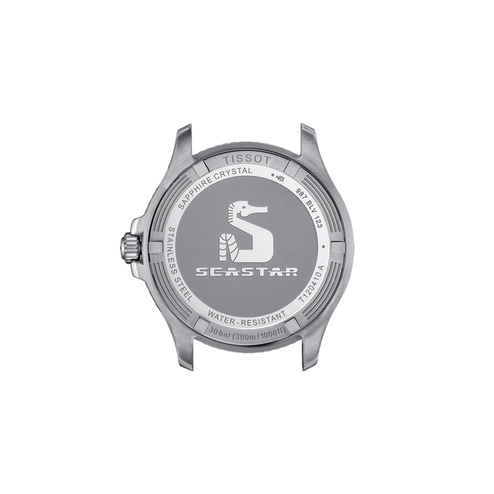 Back view of the watch case Tissot Seastar 1000 40mm, reference T120.410.11.041.00