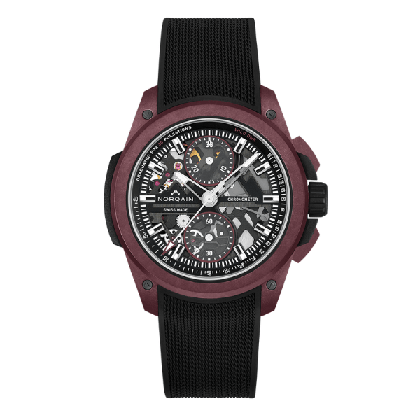 NORQAIN Wild ONE Skeleton Chrono Burgundy Limited Edition N3002.40Q02.B01.R01