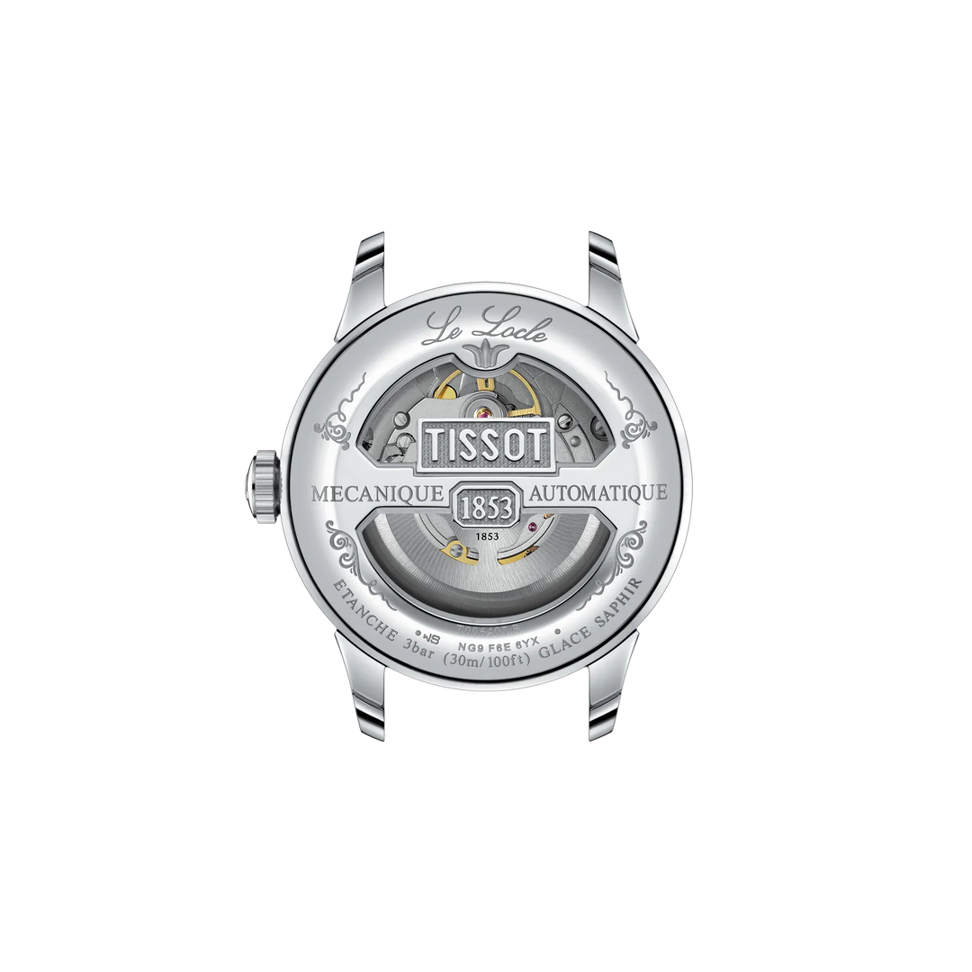 Back view of the watch case Tissot Le Locle 39.3mm, reference T006.407.11.033.00