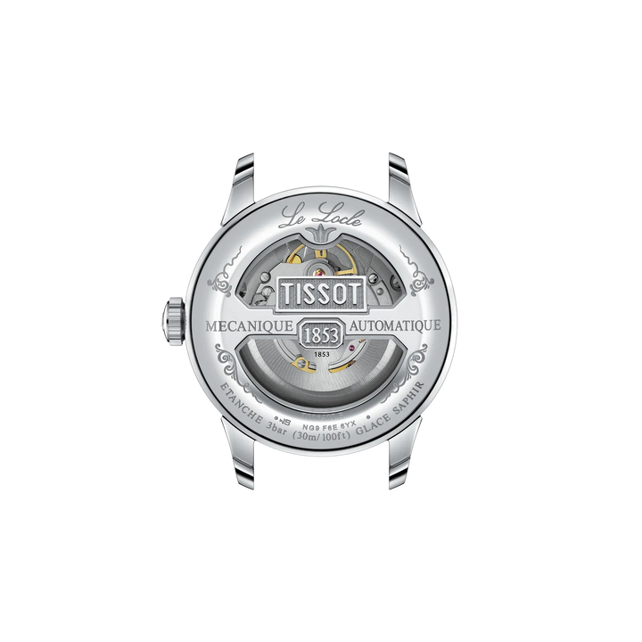 Back view of the watch case Tissot Le Locle 39.3mm, reference T006.407.11.033.00