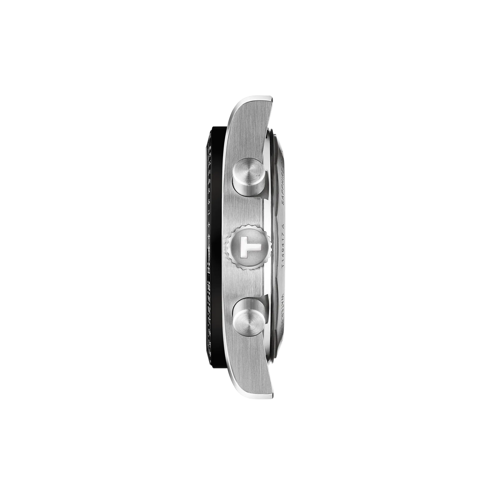 Profile view of the watch case Tissot PR516 40mm, reference T149.417.11.041.01