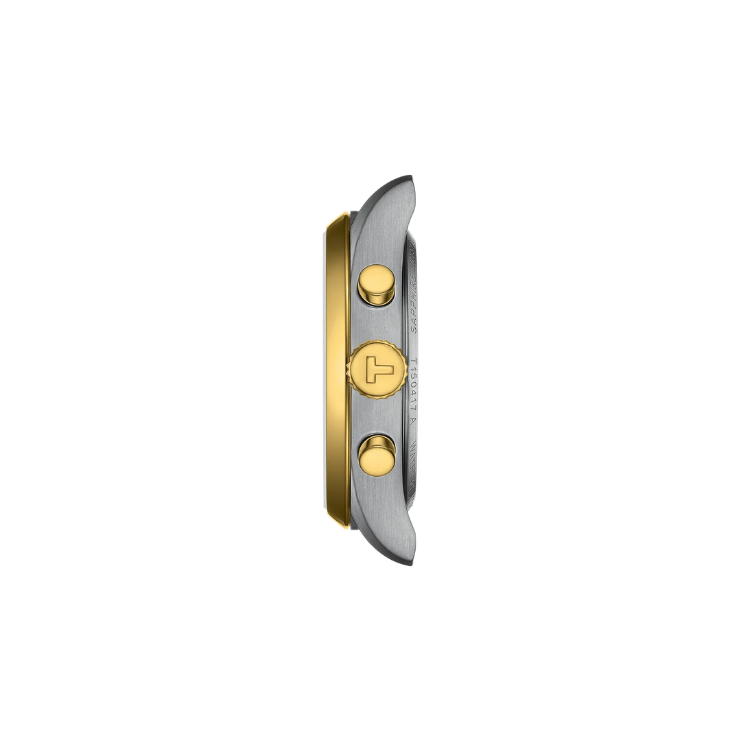 Profile view of the watch case Tissot PR 100 40mm, reference T150.417.22.031.00