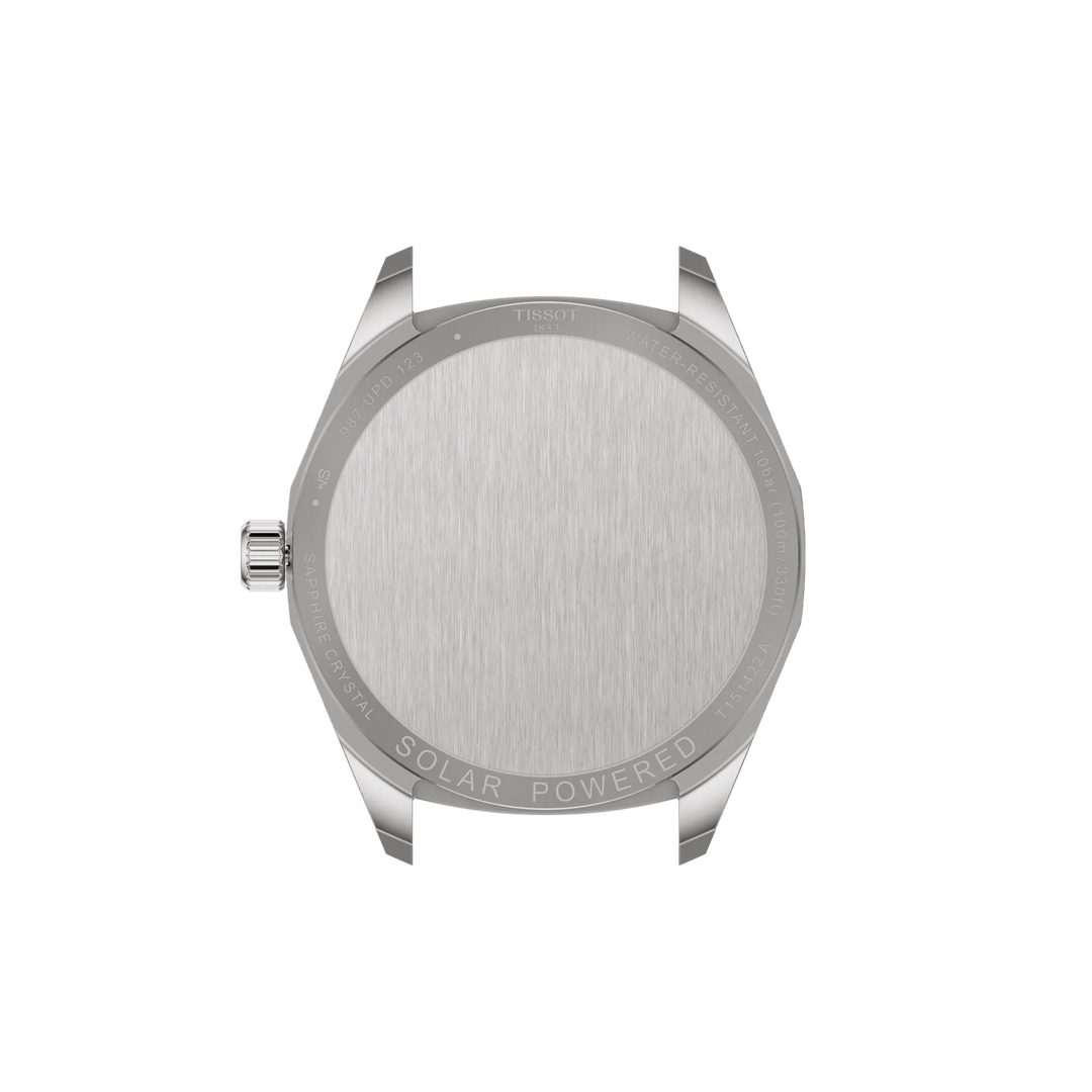 Back view of the watch case Tissot PRC 100 Solar 39mm, reference T151.422.22.031.00