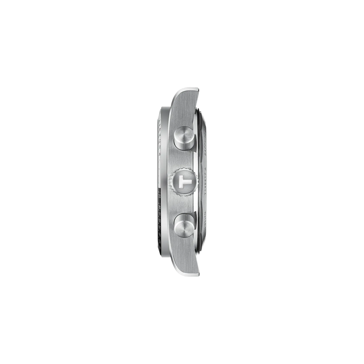 Profile view of the watch case Tissot PR516 40mm, reference T149.417.11.051.00