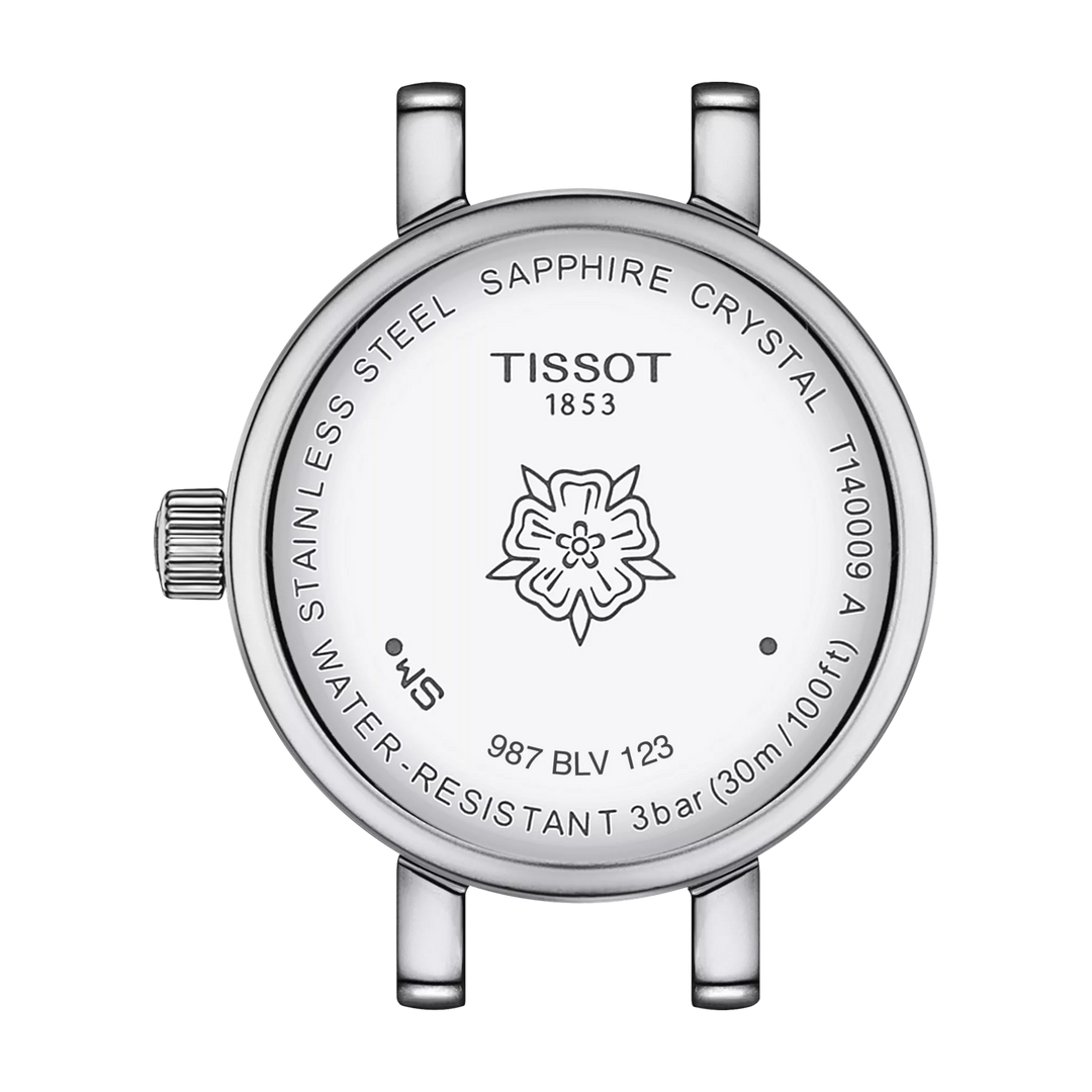 Back view of the watch case Tissot Lovely Round 19.5mm, reference T140.009.61.116.00
