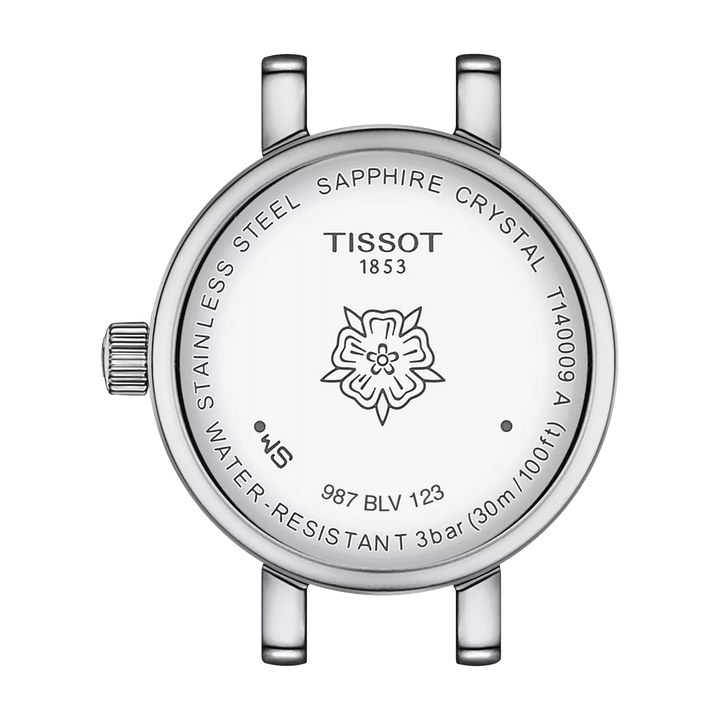 Back view of the watch case Tissot Lovely Round 19.5mm, reference T140.009.61.116.00