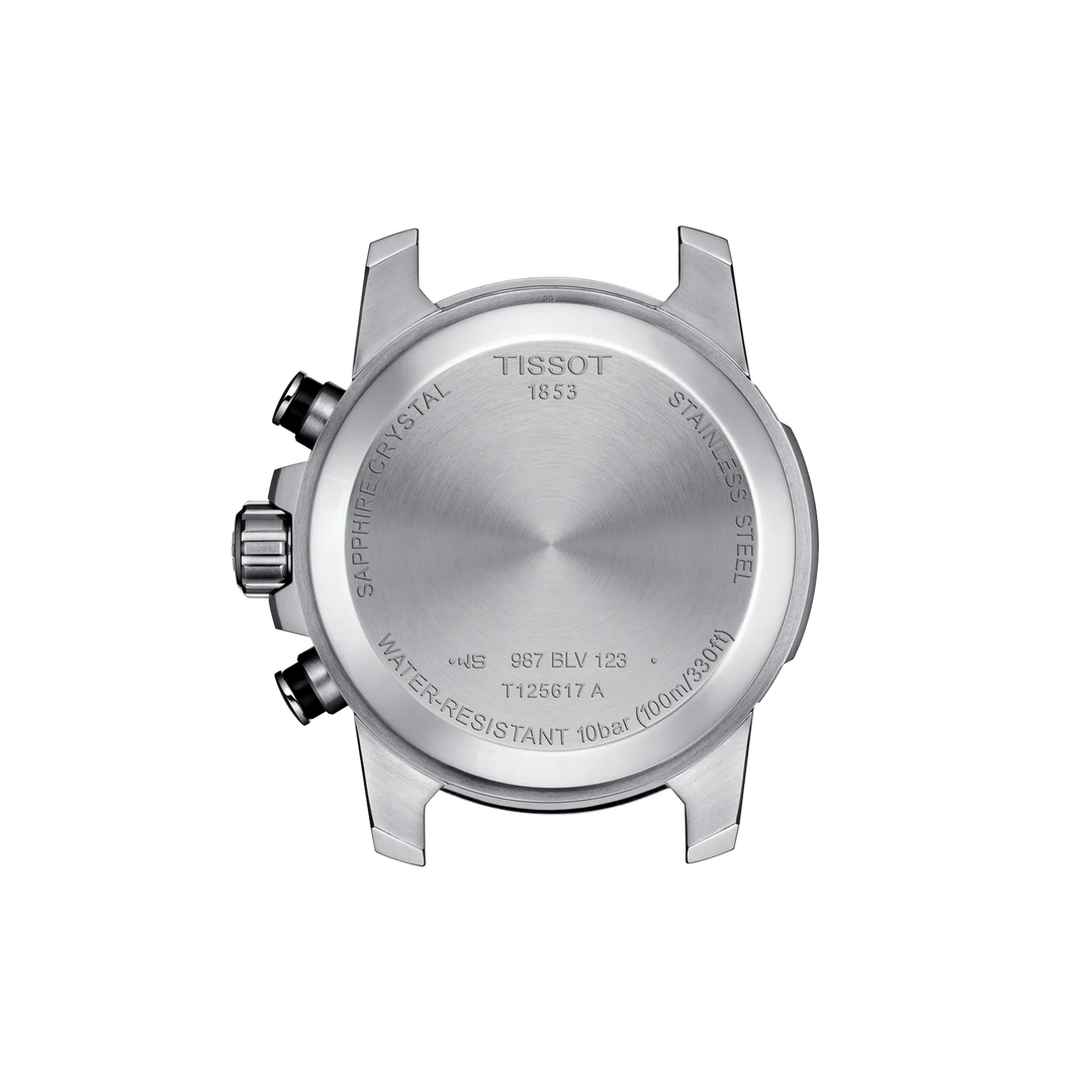 Back view of the watch case Tissot Supersport Chrono 45.5mm, reference T125.617.11.051.00