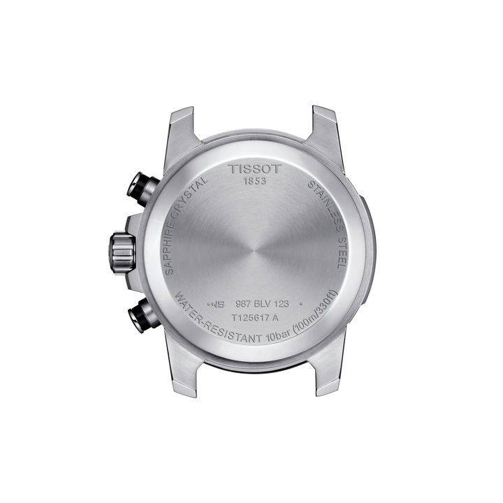 Back view of the watch case Tissot Supersport Chrono 45.5mm, reference T125.617.16.051.00