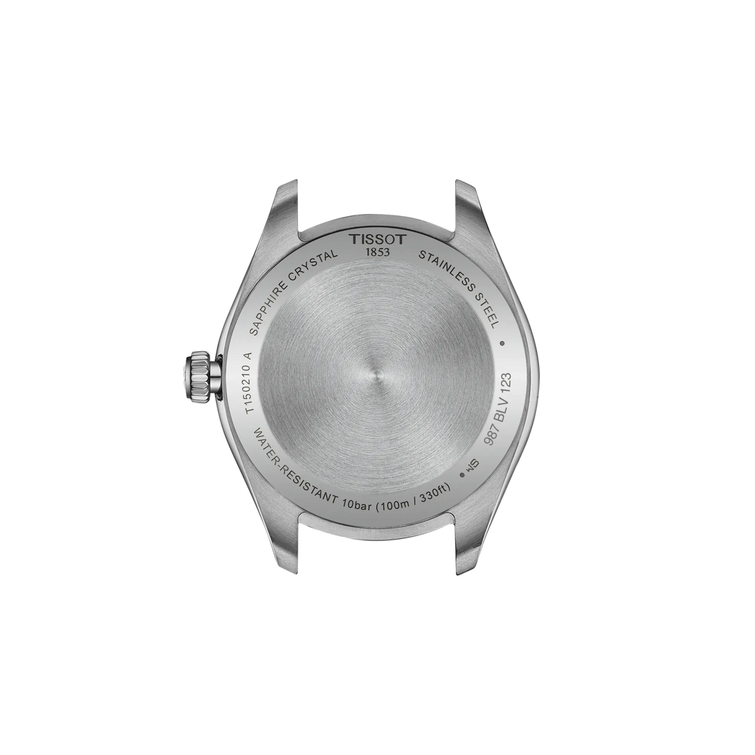 Back view of the watch case Tissot PR 100 34mm, reference T150.210.21.111.00