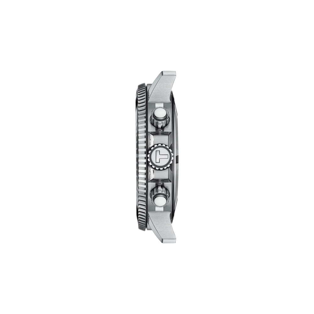 Profile view of the watch case Tissot Seastar 1000 45.5mm, reference T120.417.11.091.01