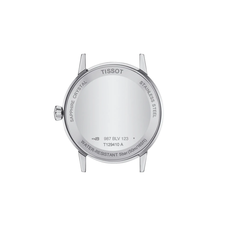 Back view of the watch case Tissot Classic Dream 42mm, reference T129.410.16.053.00
