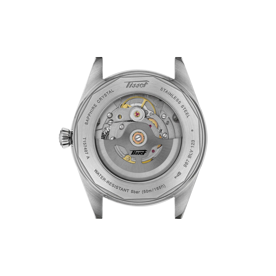 Back view of the watch case Tissot Visodate 39mm, reference T157.407.11.041.00