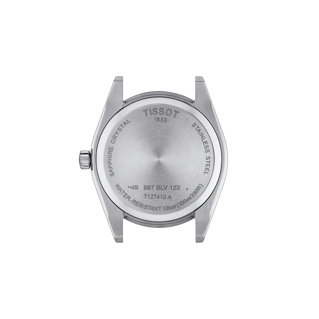 Back view of the watch case Tissot Gentleman 40mm, reference T127.410.11.051.00